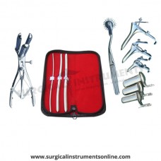 Hegar uterine dilator 3 pieces set,3-4, 7-8, 9-10, pinwheel, mathieu, grave 3pcs, collin 3pcs